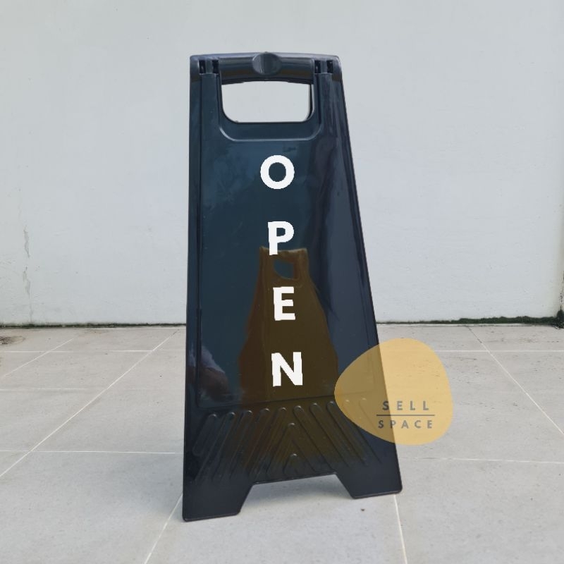 Stand Signboard Black With Wording OPEN/CLOSE (B openclose) | Shopee ...