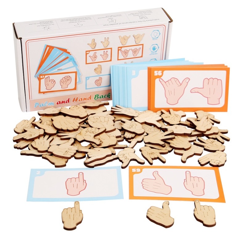 Wooden Gesture Blocks Matching: Finger Flexibility Sensory Training ...