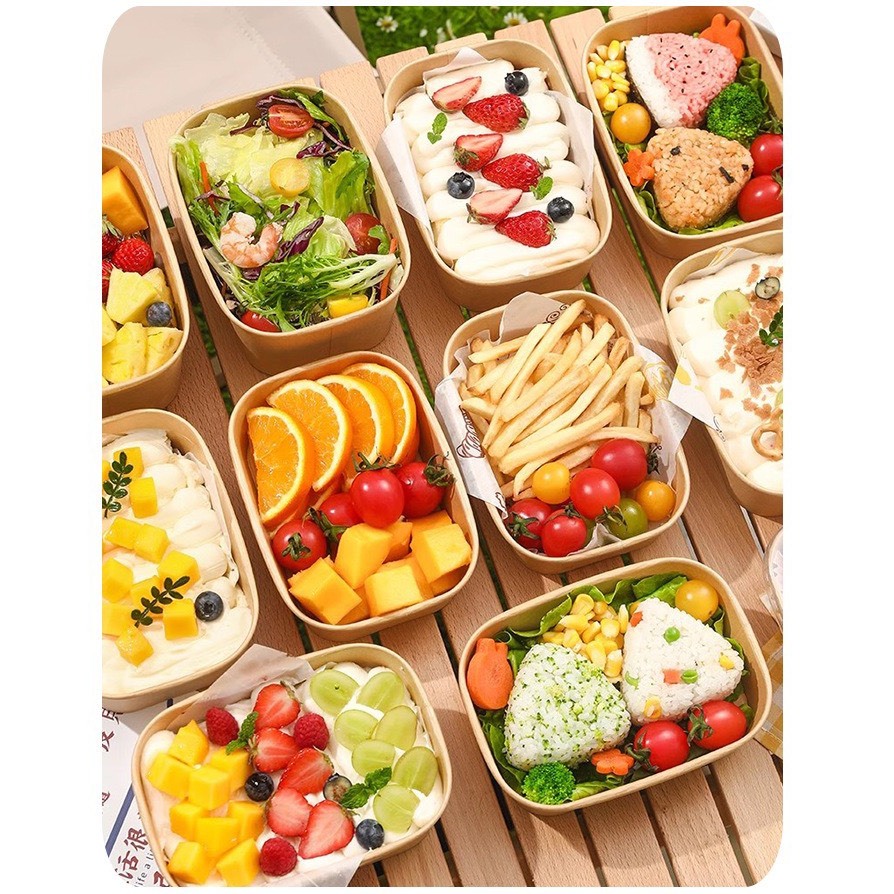 Lunch Box Rice Paper With Lid 2 Types To Choose From. Kraft Food ...