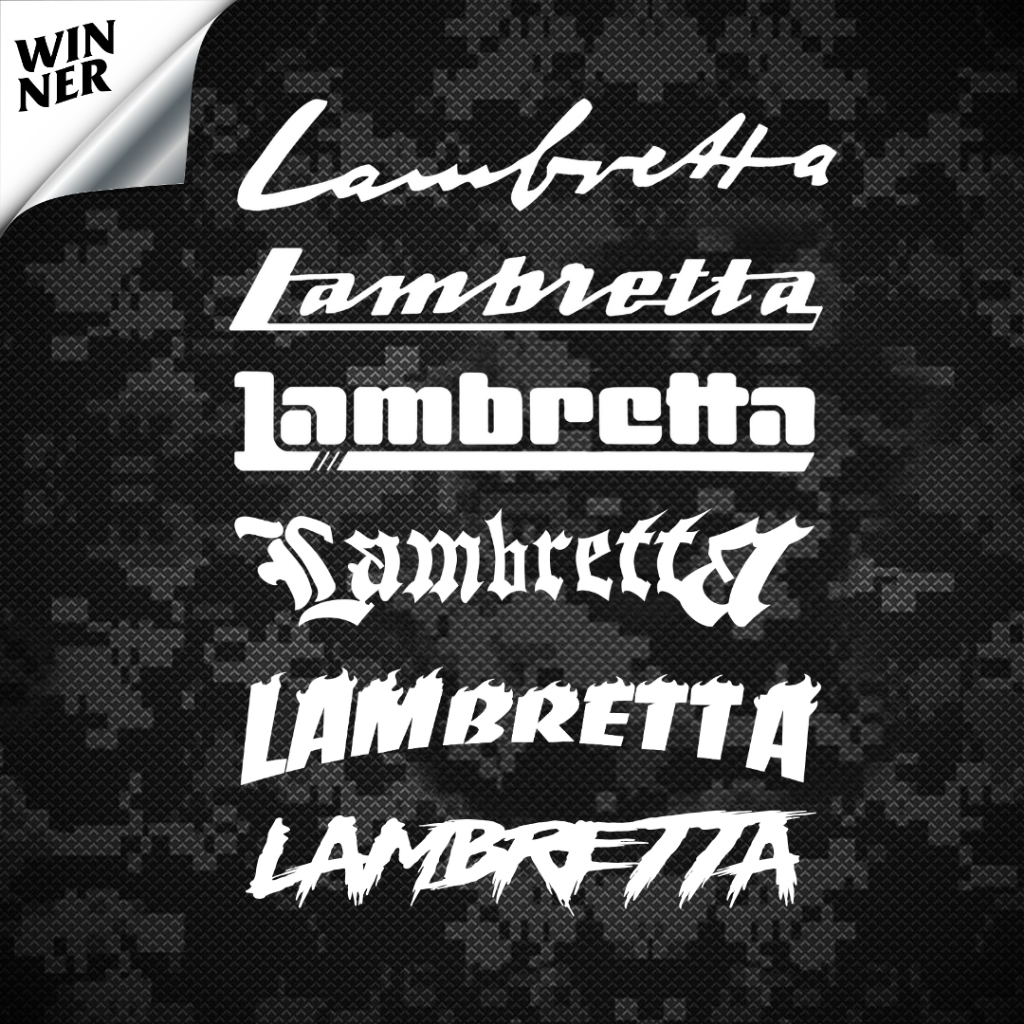 Lambretta Footrest Sticker Can Be Attached To All Models v125/v200/X200 ...