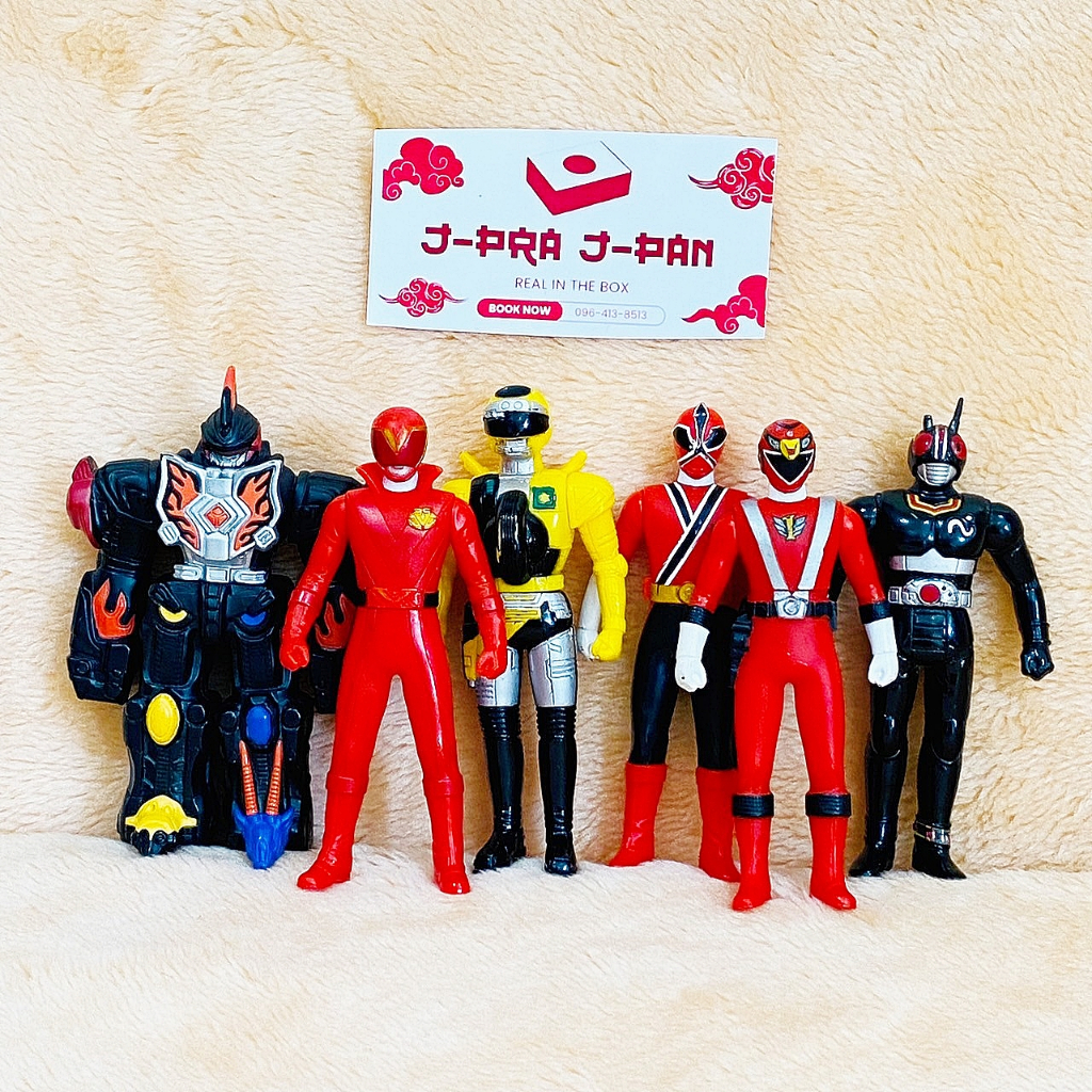 Sofubi Super Sentai Hero Power rangers bandai 5 