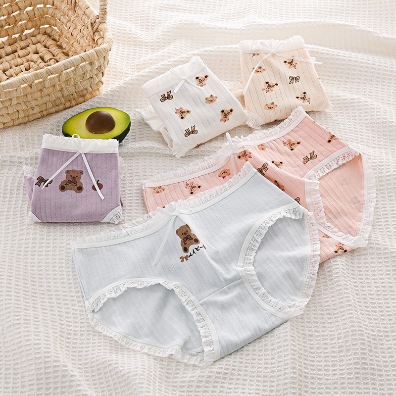 [Sent From Thailand] Studiobra p-078 Underwear Cotton Fabric Bear ...