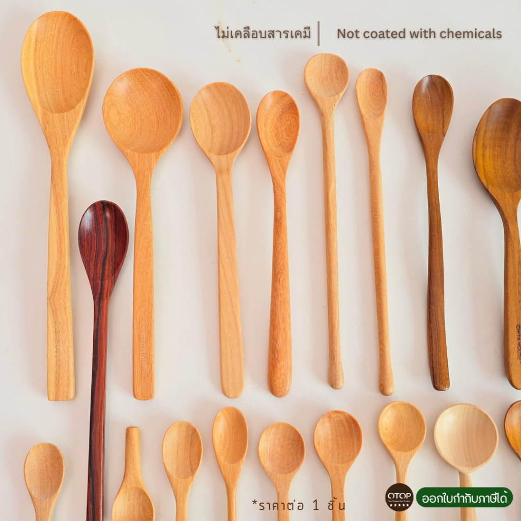 Wooden Spoon All Spoons Included Thai Work Safe And Chemical-Free ...