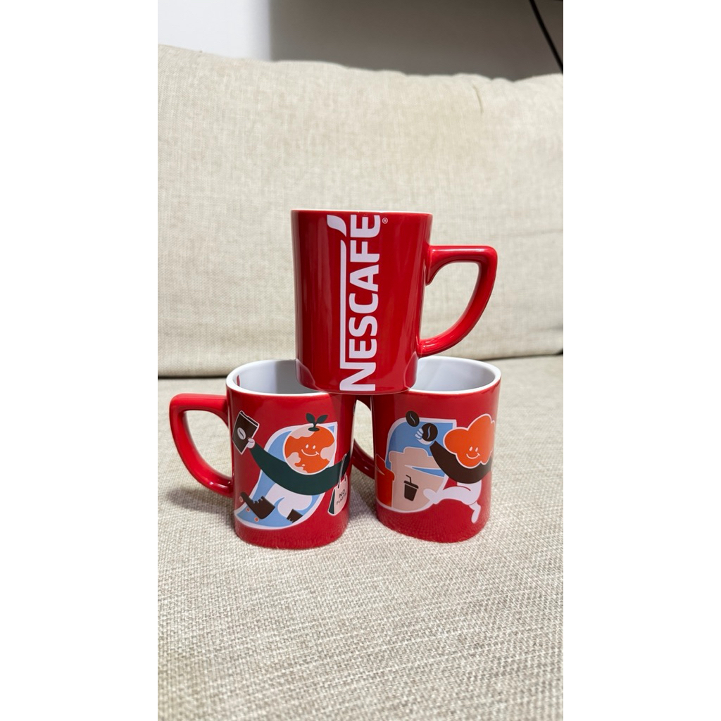 Nescafe Red Glass 3 Love World Patterns | Shopee Singapore
