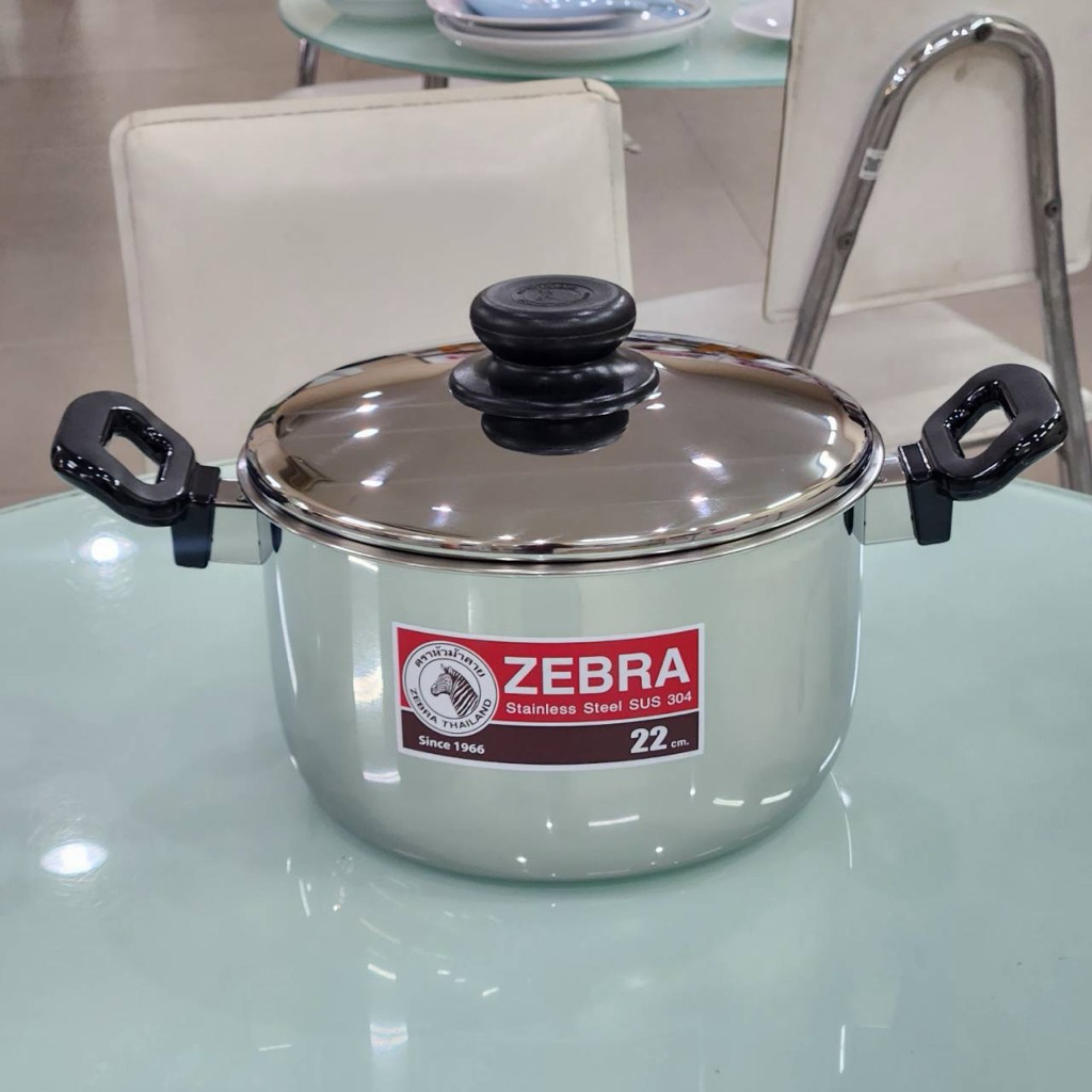 Zebra Brand Tiger Cooking Pot 22 Cm Model 160208 Head Stainless Steel ...