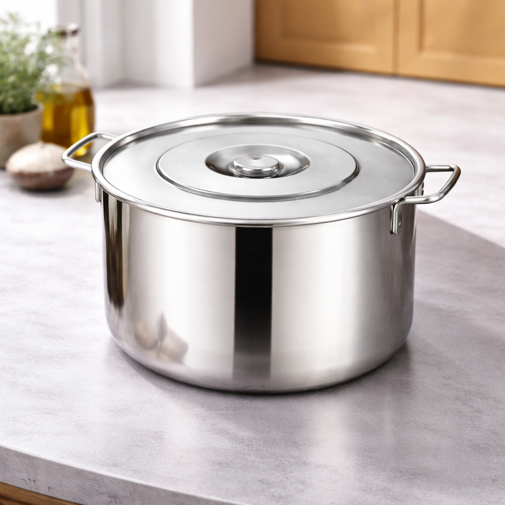 Stainless Steel Soup Pot Stew High-Rise Boiler With Handle Large Thick ...