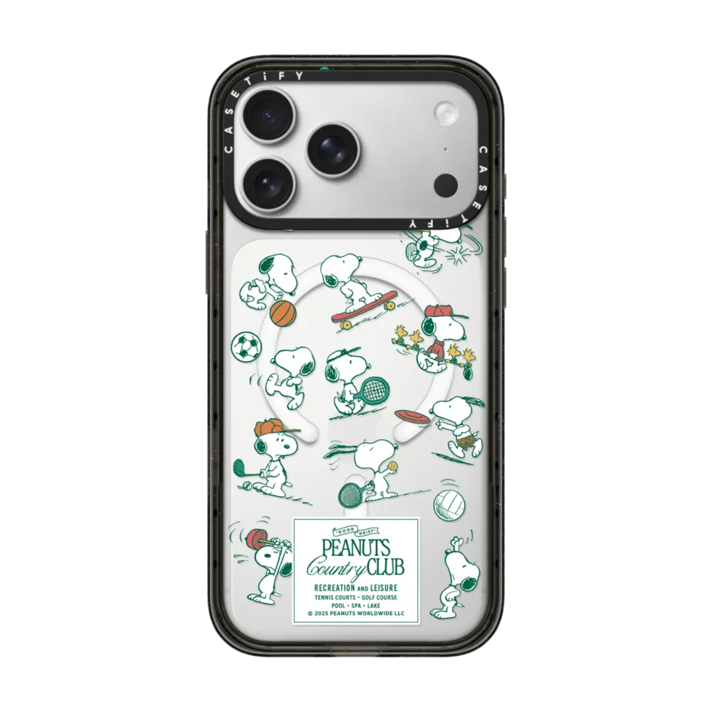 iPhoneアクセサリー CASETiFY Snoopy Sports & Recreation Case CASETiFY】Snoopy Sports & Recreation Case iPhone 17 (PEANUTS