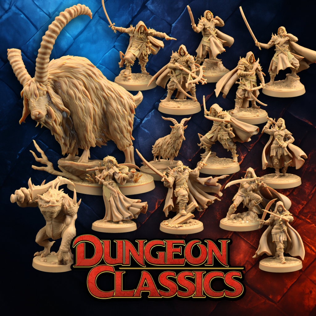 Dungeon Classics The 14th-Model For DnD miniature [Made to order Send ...