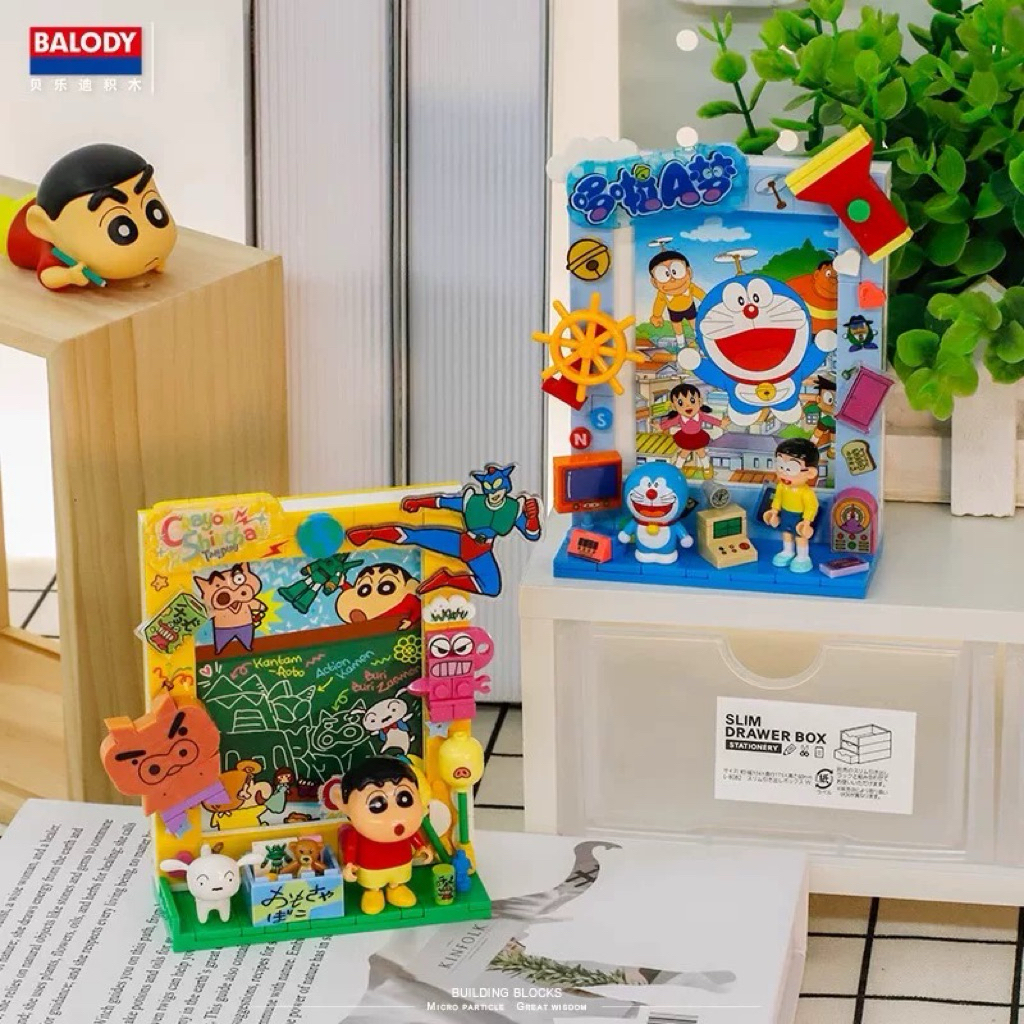 Doraemon Small Building Blocks Set – DIY Photo Frame | Shopee Singapore
