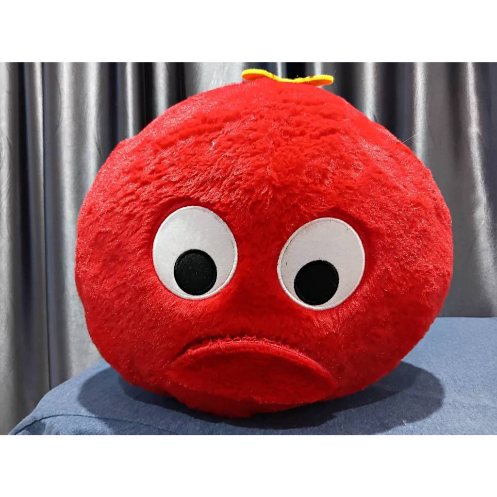 Applause Softies Emoji Plush Blaze Angry Face Red Stuffed Toy 20 Inches ...