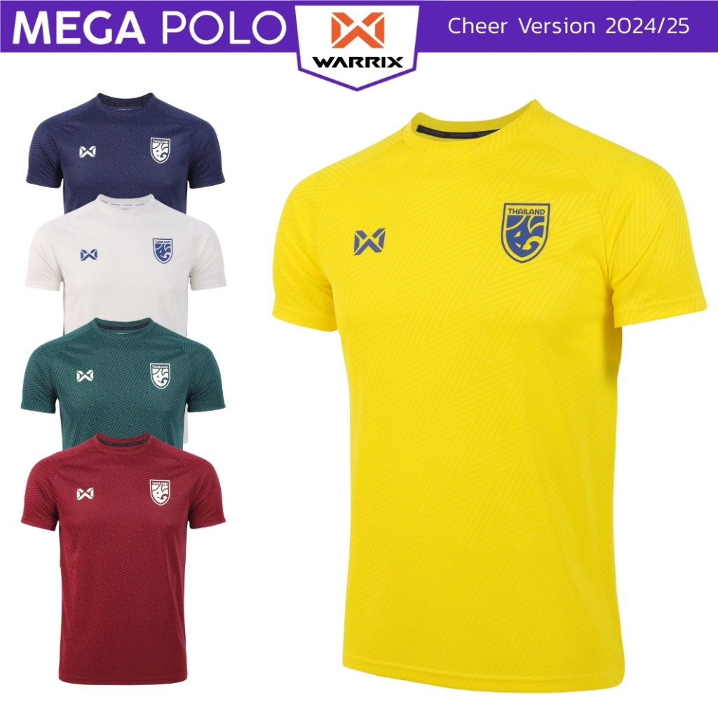 Thai National Team Shirt WARRIX 2024/25 Children-Adult Size Round Neck ...