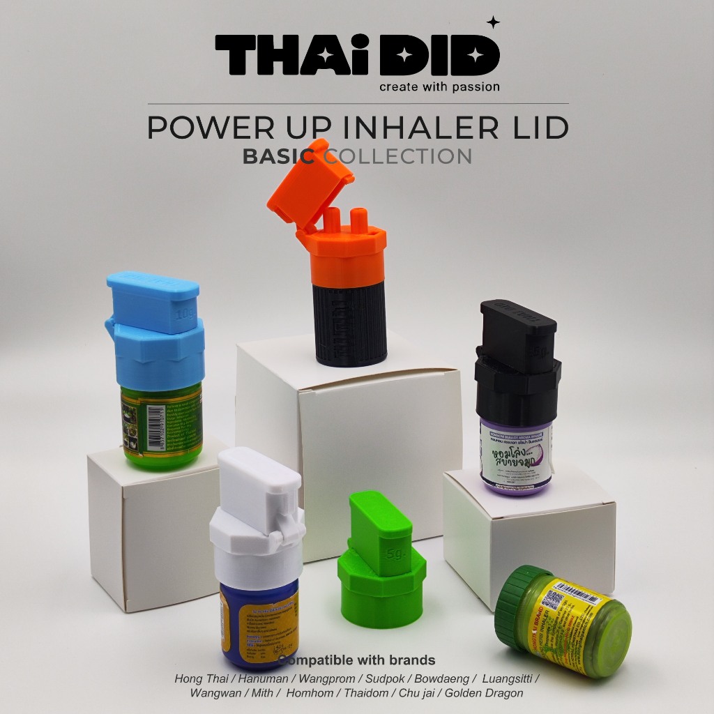 POWER UP INHALER LID BASIC Cover For Thai Swans Hanuman Wang Wan Phrom ...