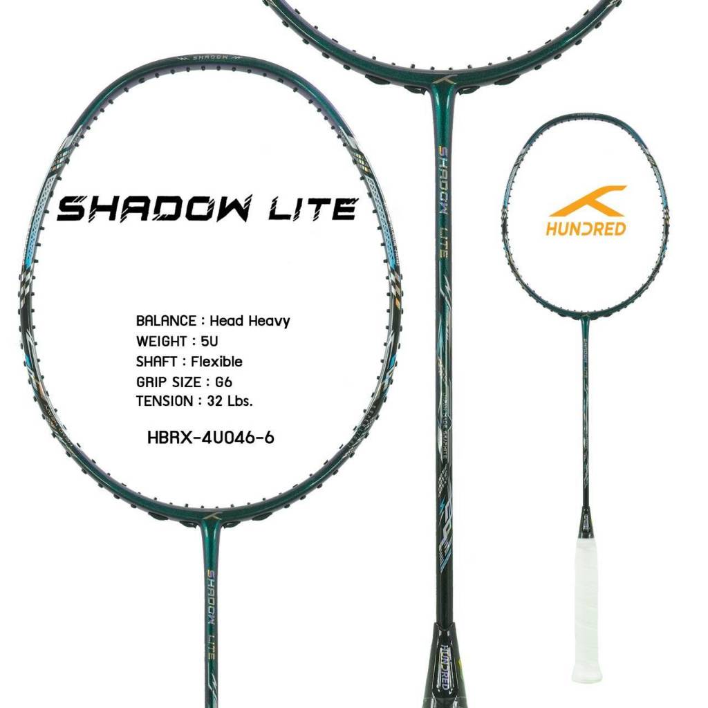 HUNDRED SHADOW LITE 5U Badminton Racket With Strings Thousand Handles ...