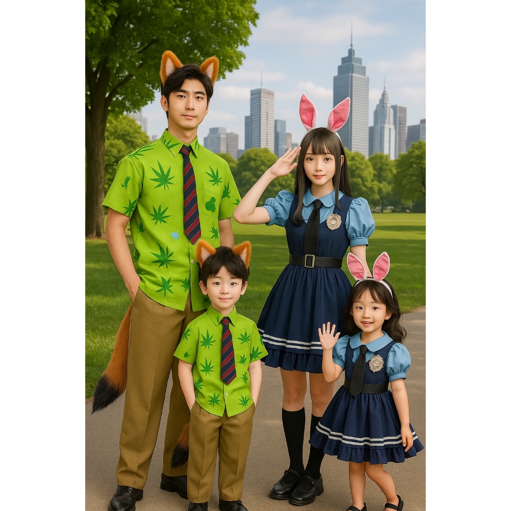 Zootopia Set Rabbit Police Judy Hops And Clown Fox Nick Wild Fancy ...
