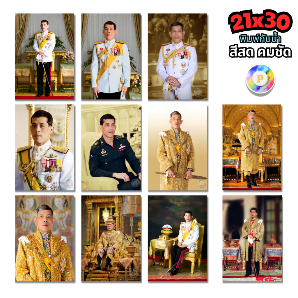 Collection Of Auspicious Images Of The Portrait Of His Majesty King ...