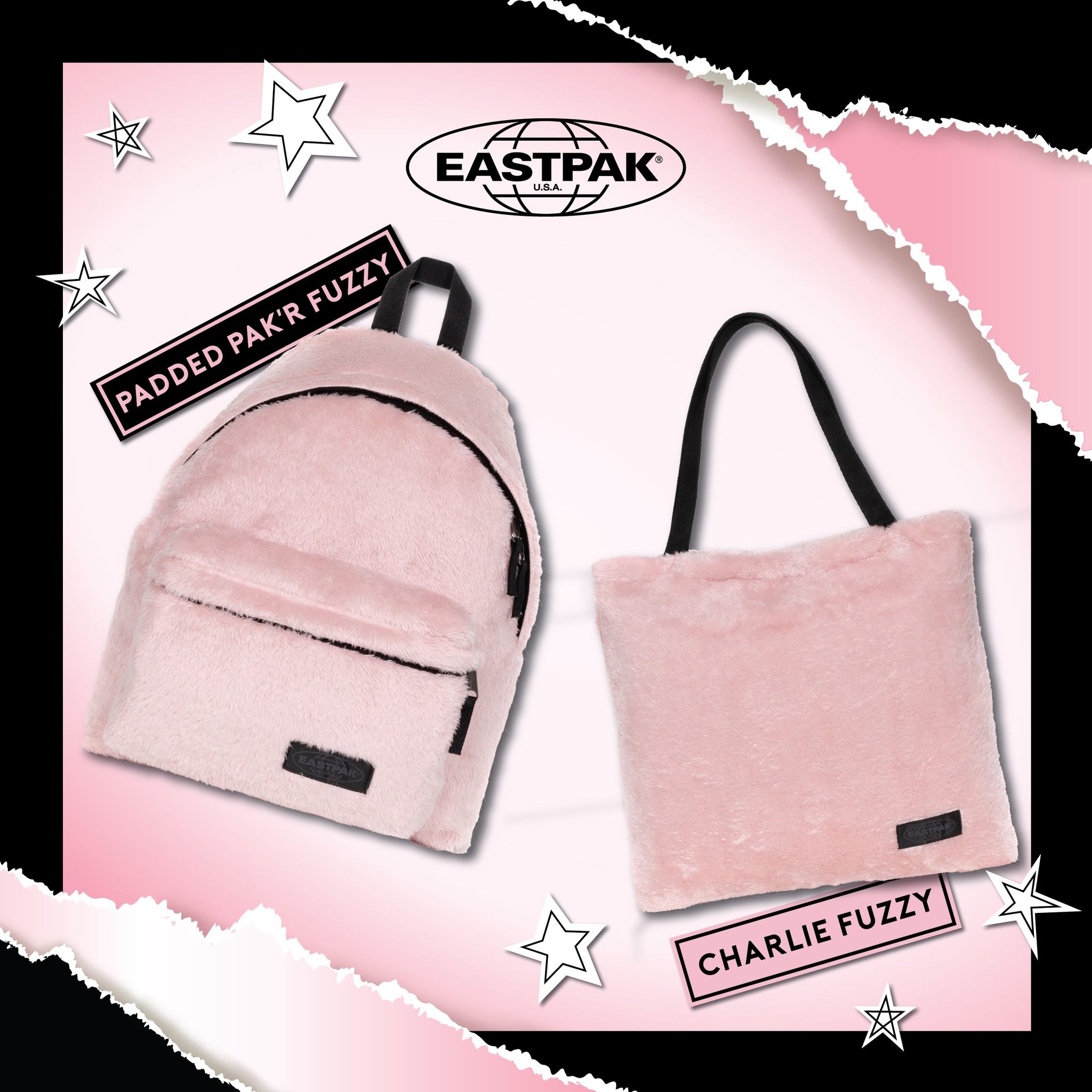 Eastpak 2024 fourrure rose