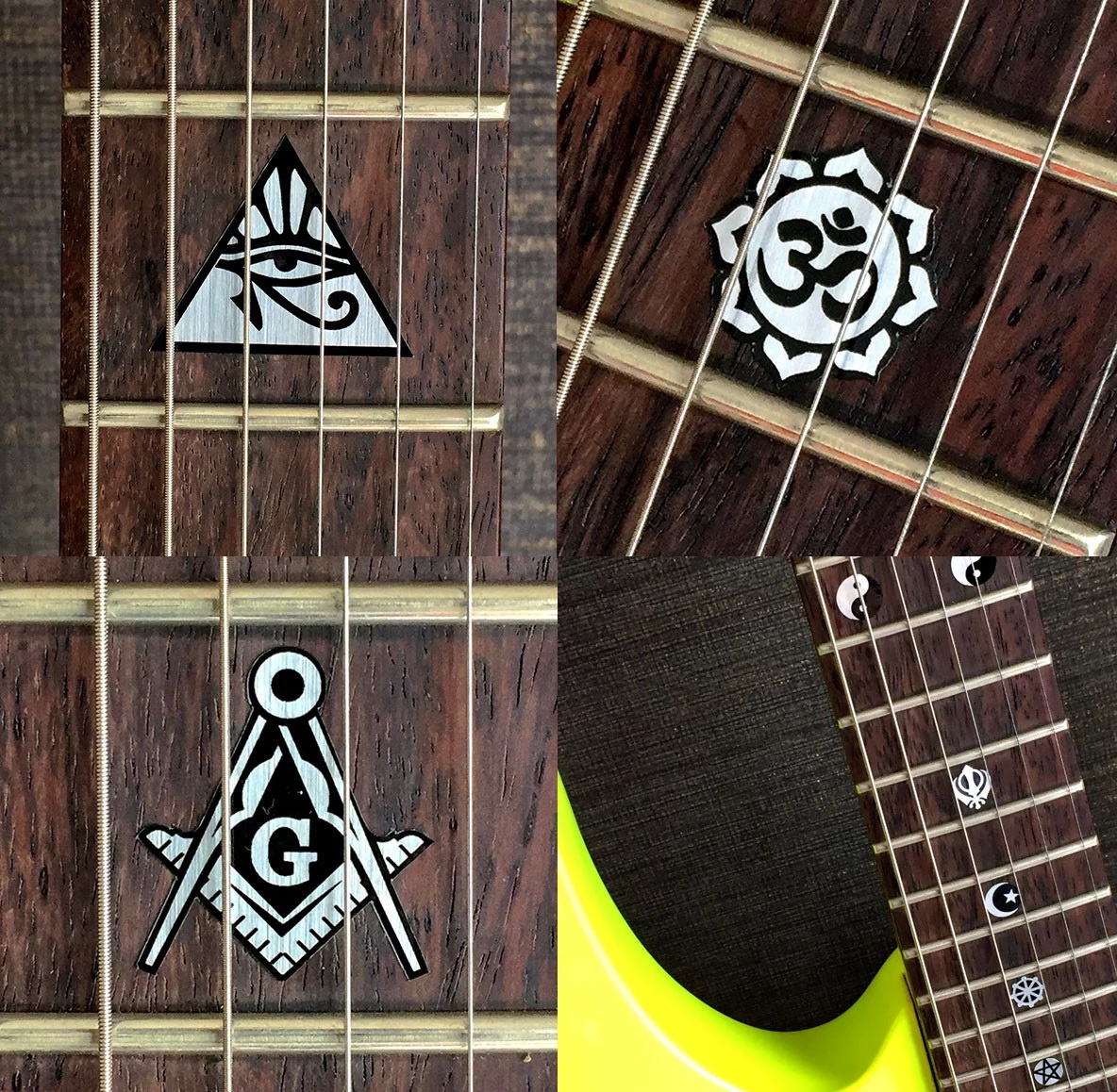 Religion Symbols Fret Markers Inlay Sticker for Guitar | Shopee Singapore