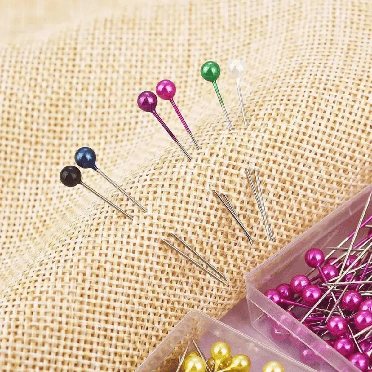 Box Type Pins 80 Pieces Size 4 Cm. Sewing Used For Attaching Fabric ...