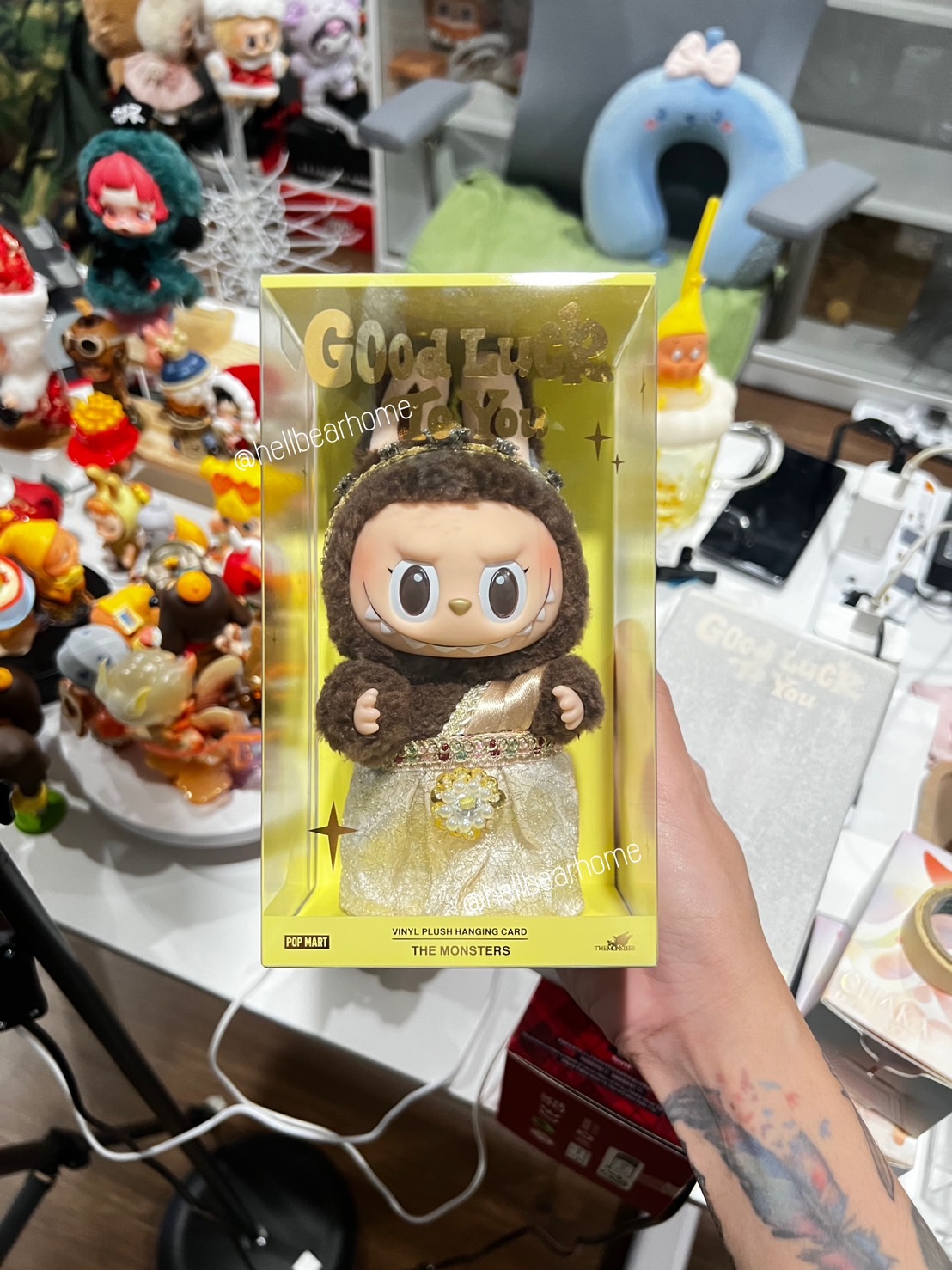 Authentic Labubu Good Luck To You Boost Bai Bu Thai Dress Keychain ...