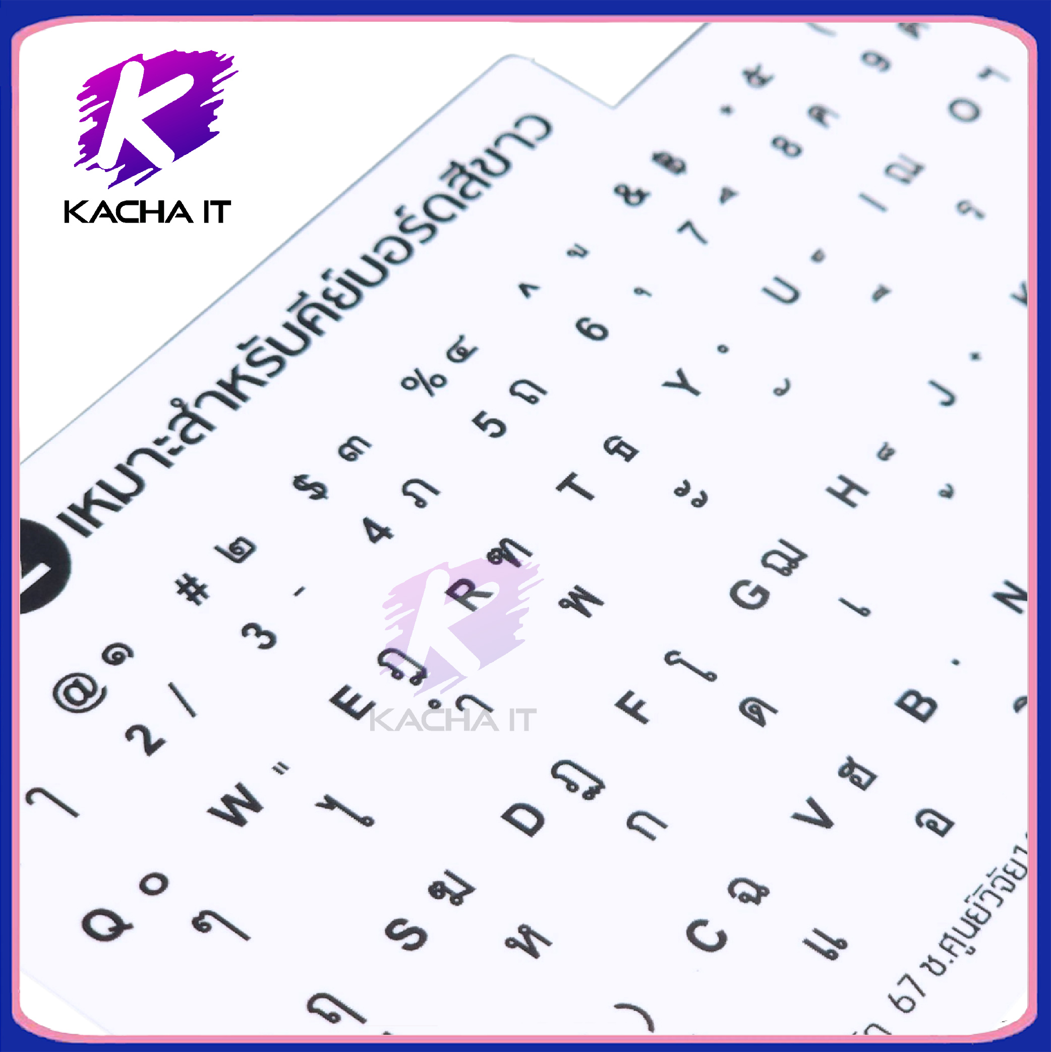 2in1 Keyboard Stickers In Thai/English Sticker Thai language | Shopee ...