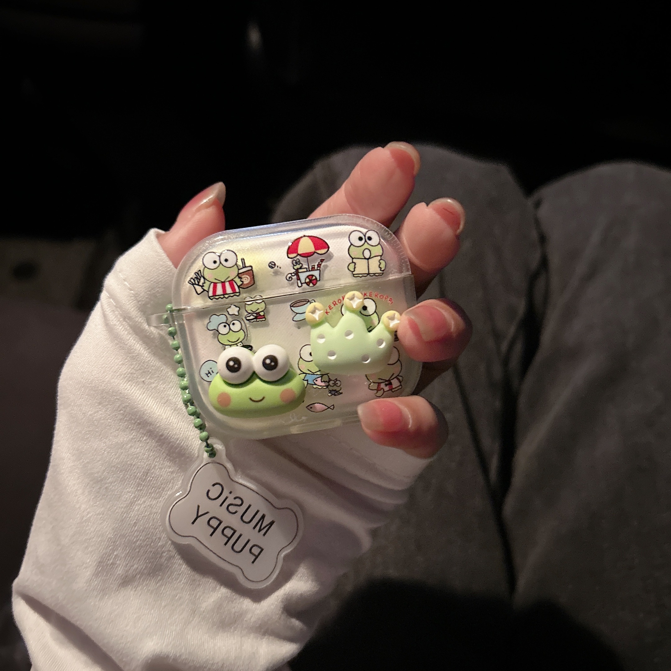 Hanging Frog Earphone Case i12 i11 i13 Cartoon Transparent Embossed 1 2 ...