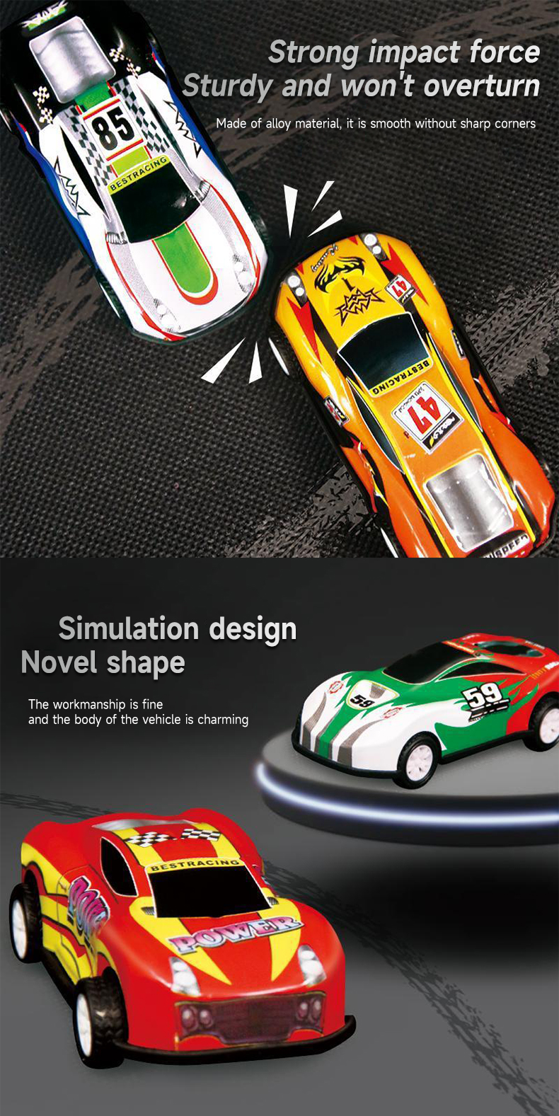 Mini Racing Car Toy Model With 20/30/50 Yard With Portable Storage Box ...