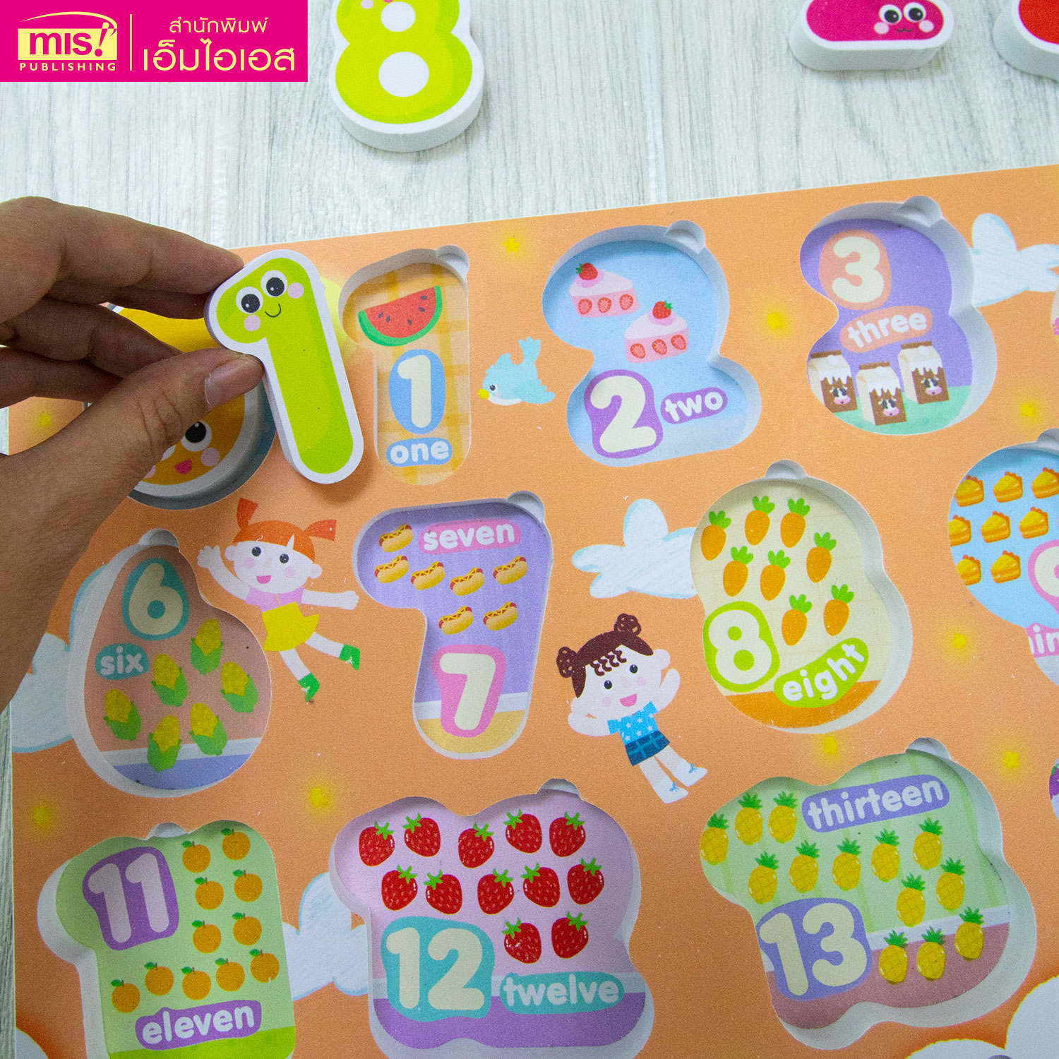 MISBOOK 123 Reading Practice Book With 3D Numbers 123 Matching Blocks ...