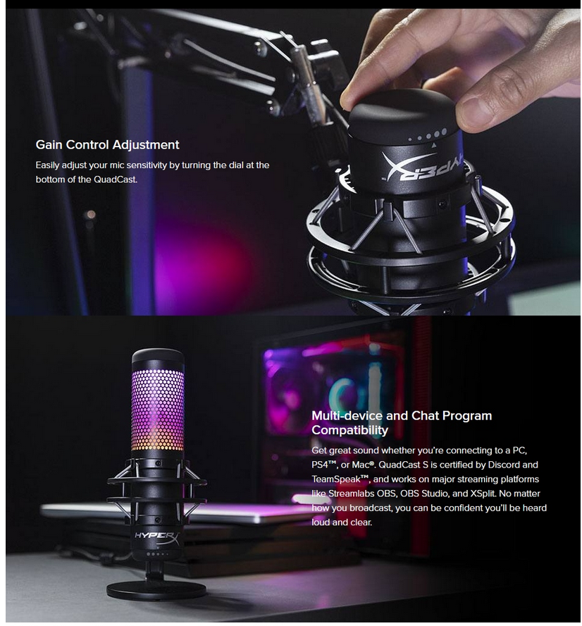 Hyperx quadcast s/RGB | Shopee Singapore