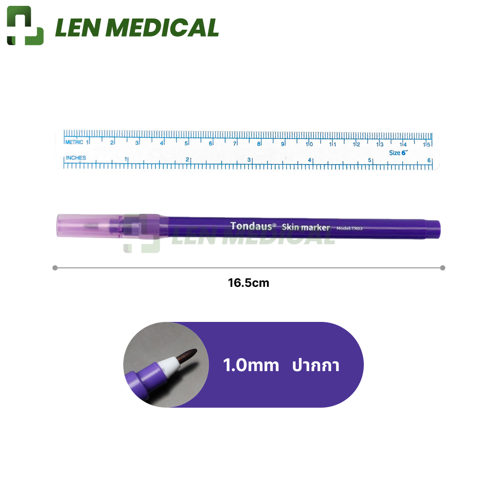 Medical Sterile Surgical Tattoo Pen Sketch Skin marker (Gift Ruler ...