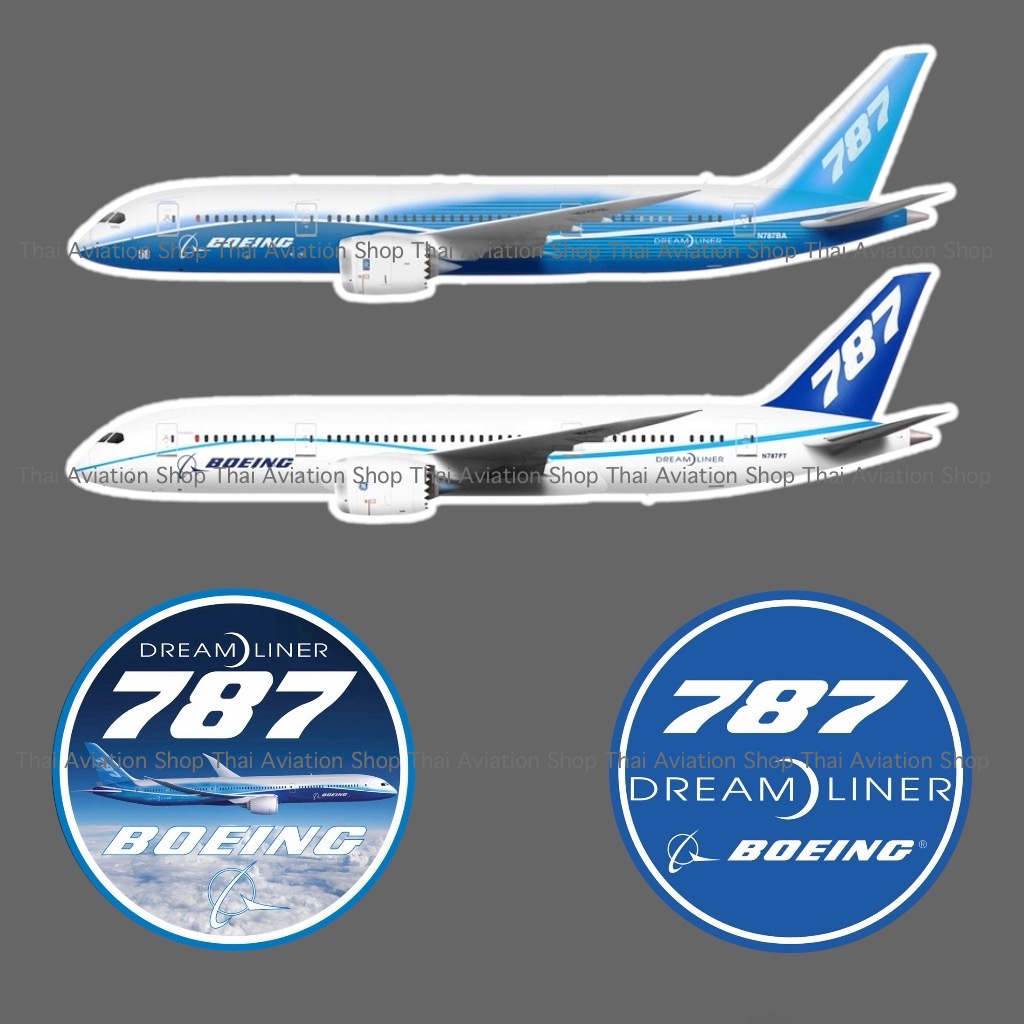 Boeing 787 Dreamliner Sticker Die-Cut Airplane 787 Gift For Aviation ...