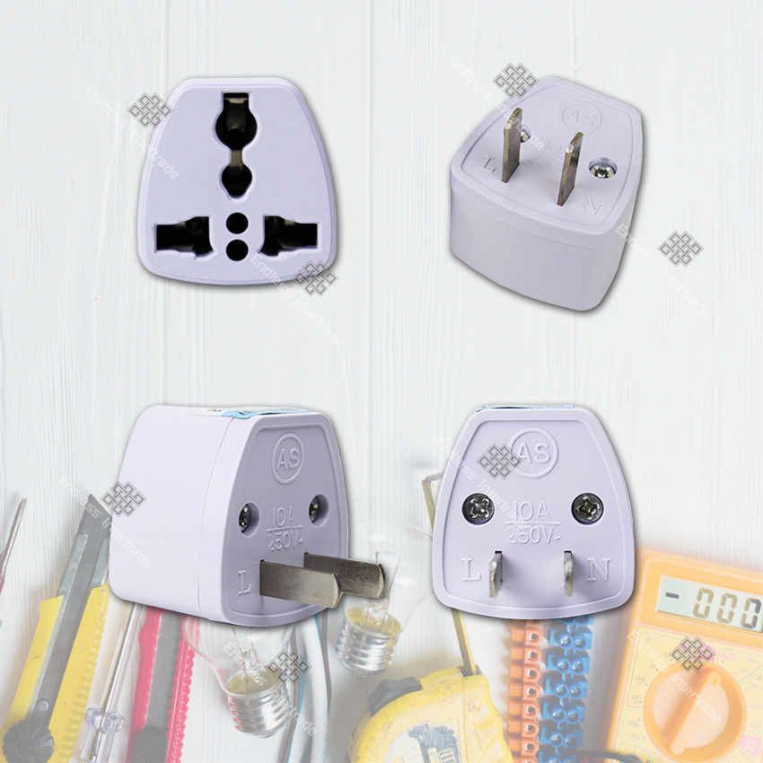 3-Prong Power Plug Converter Or 3-Pin To 2-Pin Flat European Head ...