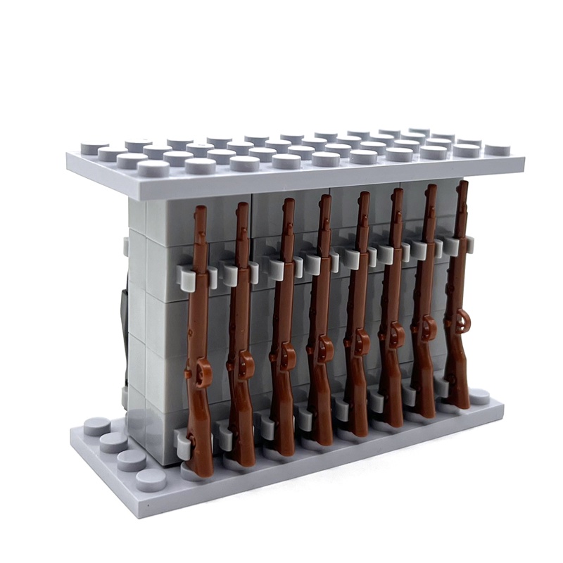 MOC building block Military Equipment Rack Both Sides DIY Toys Army ...