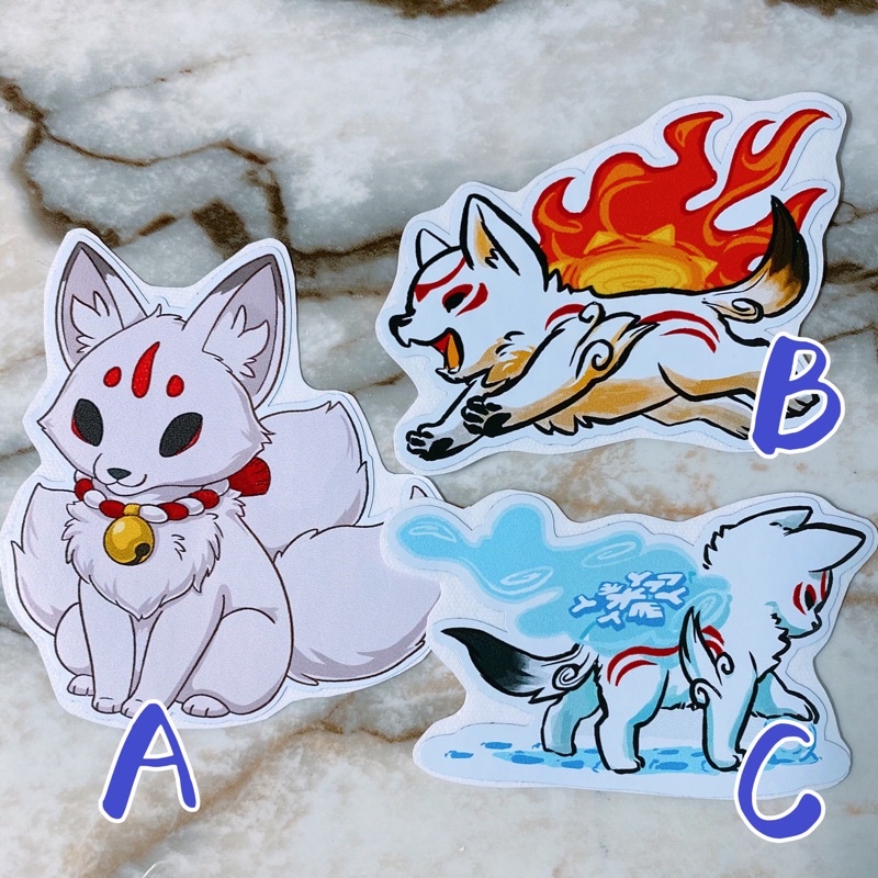 Leaflet ️ Inari Fox Waterproof Sticker Nine-Tailed Japan Japanese ...