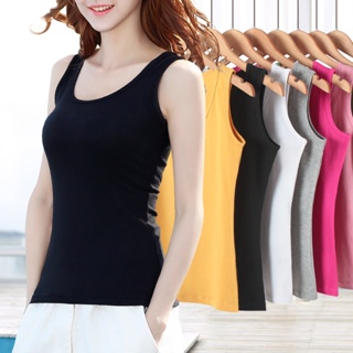 XS-6XL Womens Fashion Clothing Summer Tops for Woman Plus Size Camisole  Casual Sleeveless Pleated Blouses Solid Color T-shirt Ladies Cotton Loose