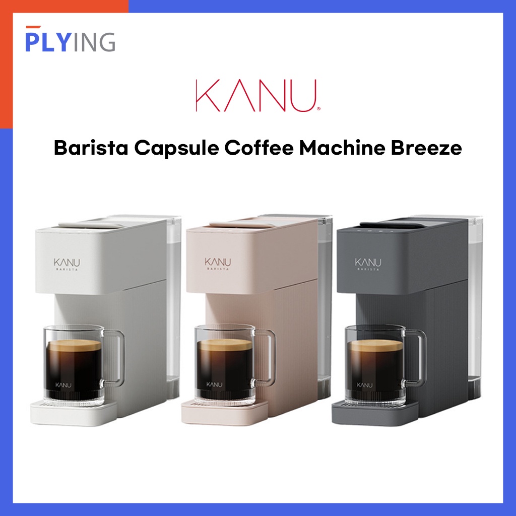 Kanu Barista Coffee Machine 900ml Cream white Pastel pink Castle Gray Color