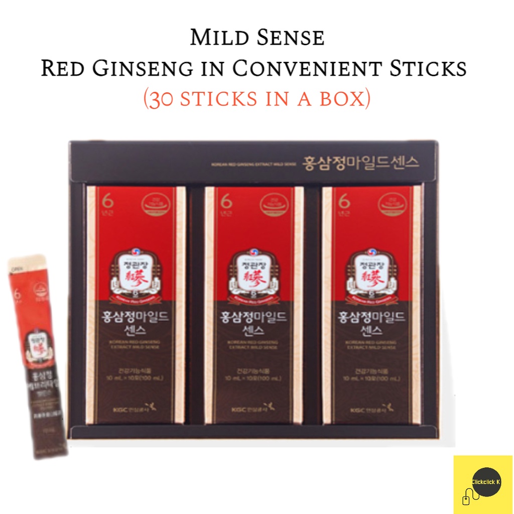 [cheong Kwan Jang] Korean Red Ginseng Extract Stick Type Mild Sense 10ml X 30 Sticks Shopee