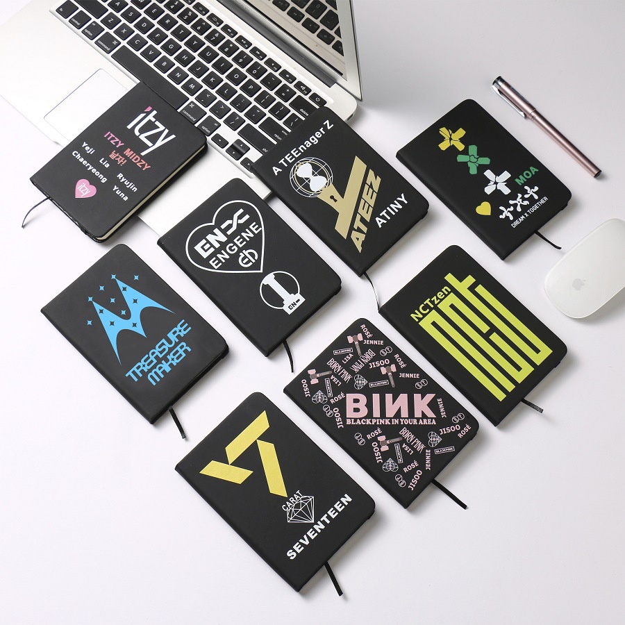 Korean idol group PU strap notebook SUGA V JISOO SKZ SVT TWICE NCT TXT