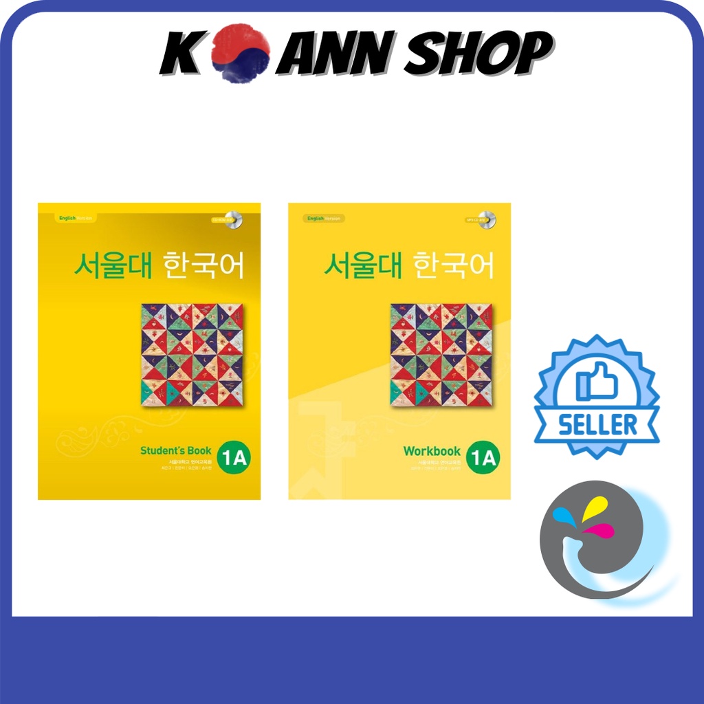 Student's Book 1A Workbook Korean Grammar with CDROM Seoul National University Shopee Singapore