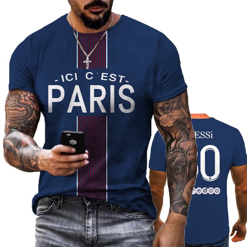 2023 New Paris Fan Fashion 3D Printed Shirt Men Women Woman T-shirts Oversize Harajuku Sweatshirt Casual Tops Men's Clothing