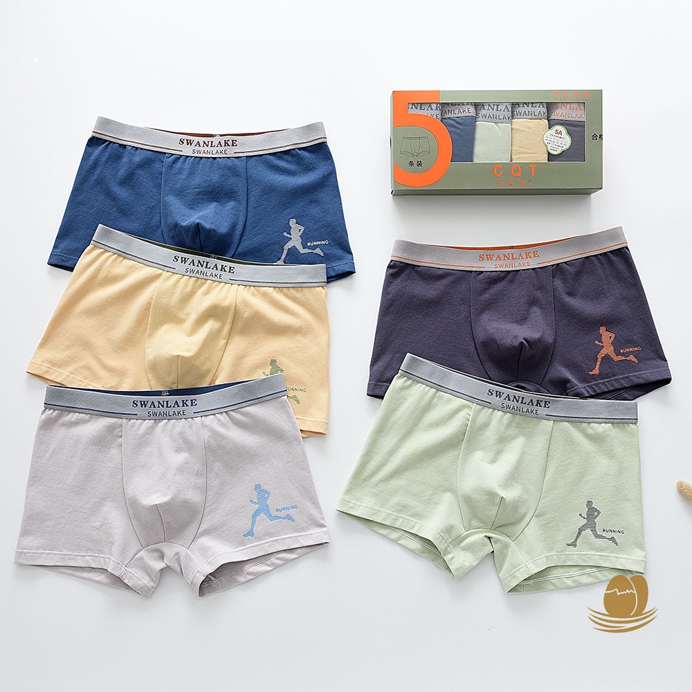 Five Packs!Youth Boxer Briefs Boys AAA Class Combed Cotton Shorts Big