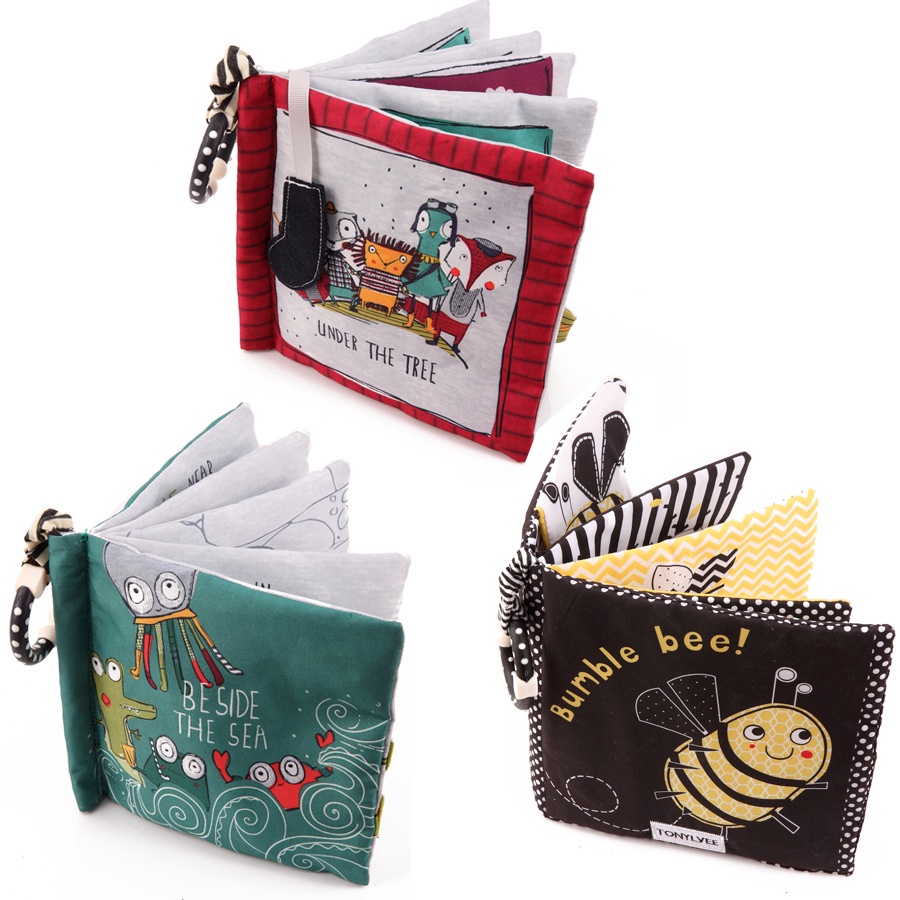 Newborn Infant Soft Cloth Books Rustle Sound Baby Early Learning ...