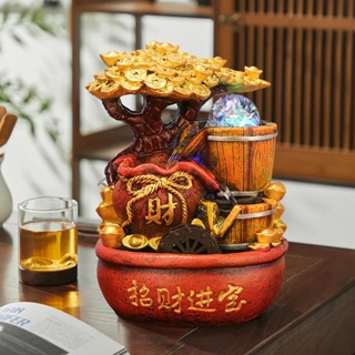 Water Wheel Fountain With Fish Tank – Lucky Incense