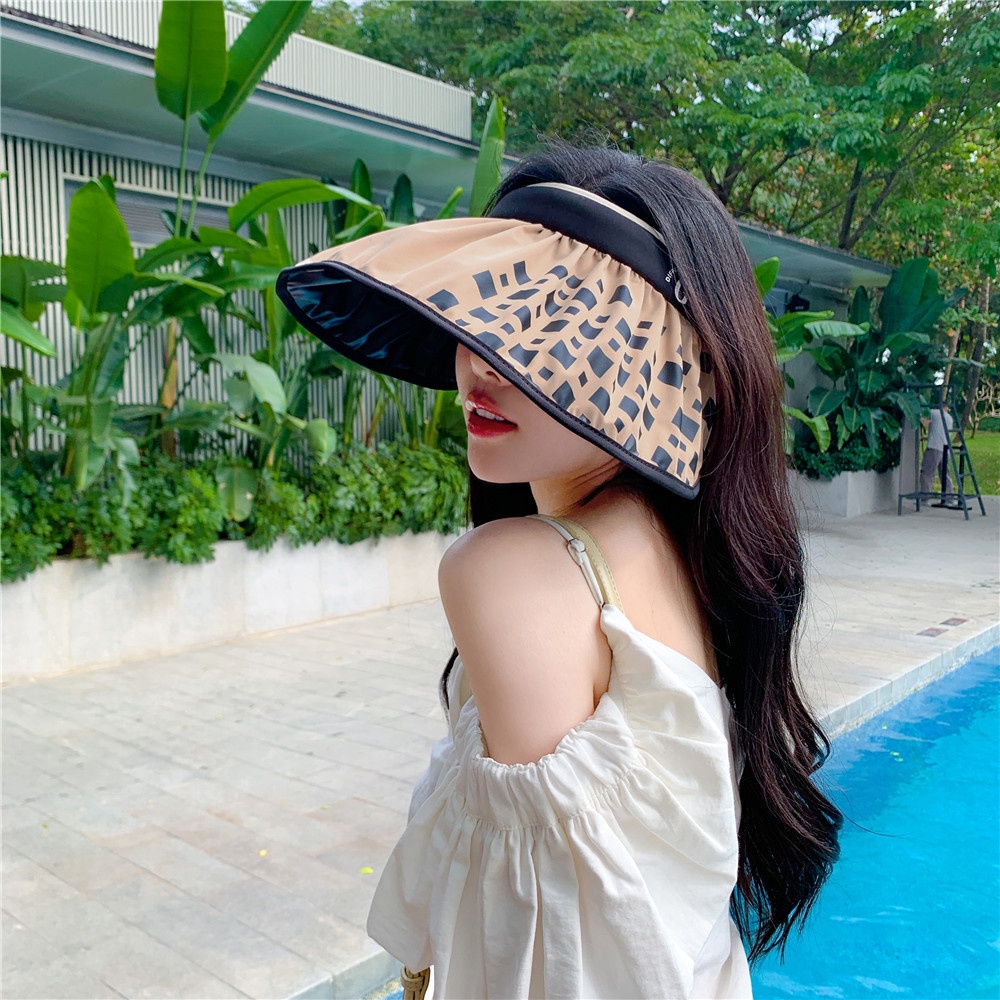 Forever Star New Arrival UV Protection, Sun Protection, Shell Hat, Empty  Top Hat, Female Face Shading, Black Rubber, Large Brim Sun Hat