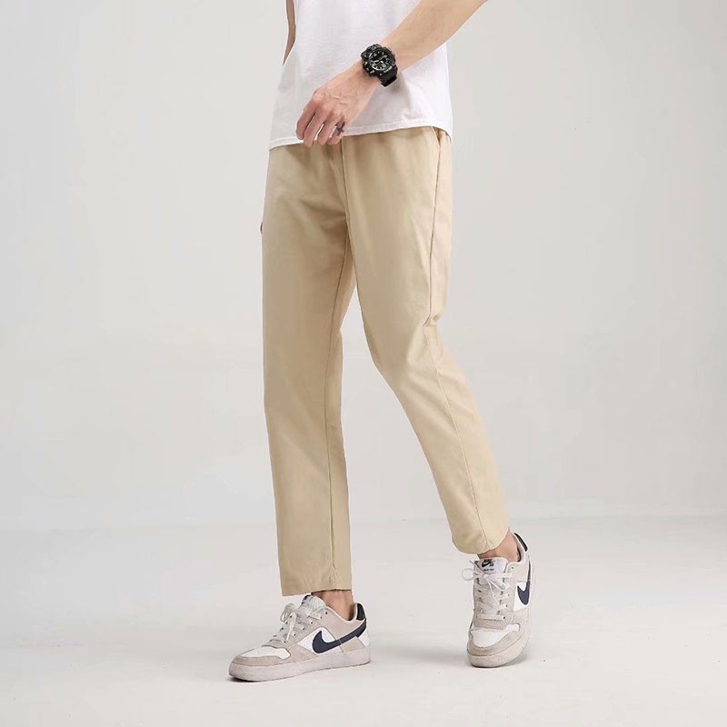 Men Long Pants Korean Ankle Pants Casual Pants Summer Slim Fit