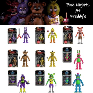 6 Pcs/Set New Anime Figure Five Night At Freddy Assembling Toy Cute Bonnie  Bear Fnaf Action Figure Pvc Model Freddy Toys Gifts