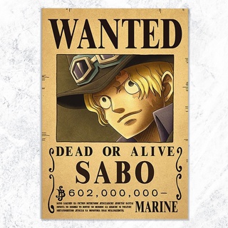 One Piece Poster, 28.5x42cm(A3 Paper Size), New Edition,One Piece Wanted  Posters, Straw Hat Pirates Crew