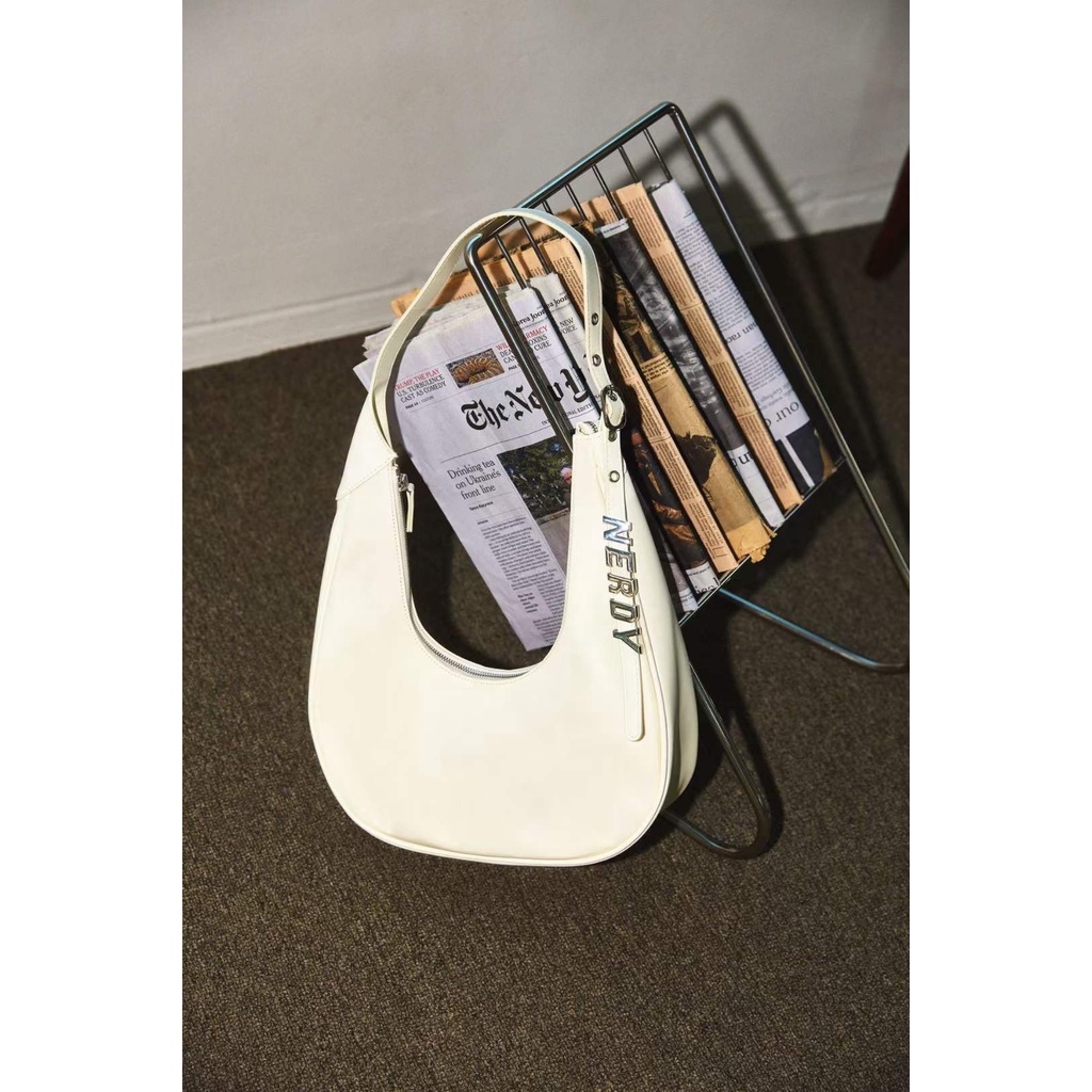 KOREA PM] NERDY 23SS New Moon Hobo Bag Daily Shoulder Bag