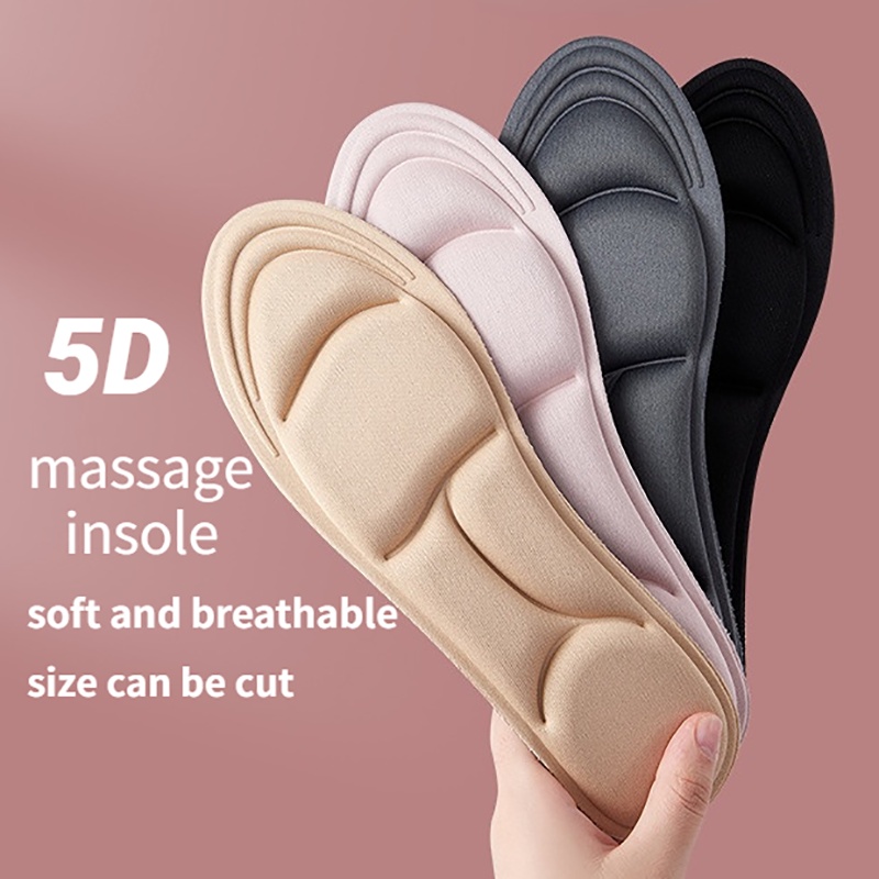 Trimmable size Comfortable Casual Insoles Soft Sole Mats Unisex Insoles