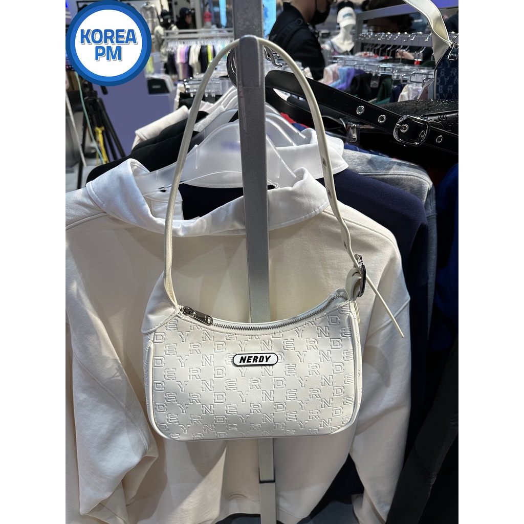 [ NERDY ]★韓国人気★MONOGRAM MINI CYLINDER BAG org.jpg