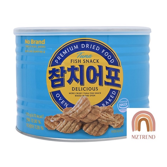 [MZTREND] EMART NO BRAND Tuna Fish Snack Korean Baked Crispy Tuna Chips